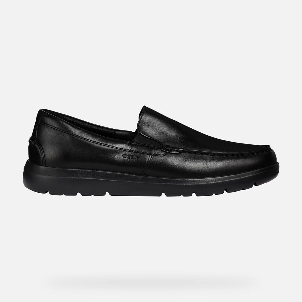 Geox Erkek Loafers Siyah - Leitan - BHY-513609